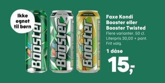 Kvickly Booster energidrik tilbud