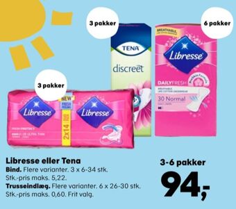 Kvickly Libresse bind tilbud