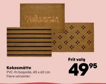 Kvickly Coop dørmåtte tilbud