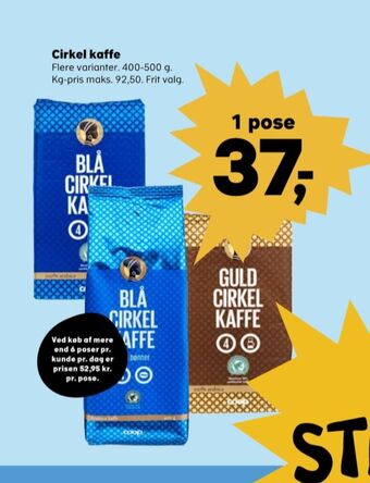 SuperBrugsen Blå kaffe formalet tilbud
