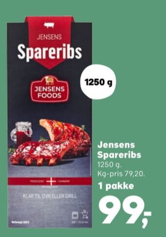 SuperBrugsen Jensens spareribs tilbud