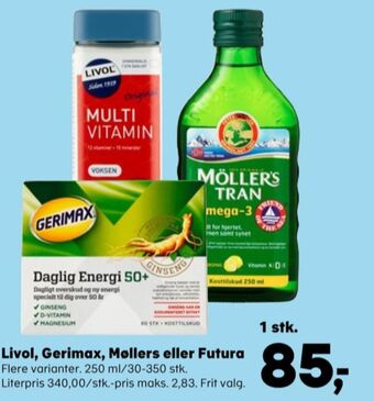 SuperBrugsen Livol multi vitaminer tilbud