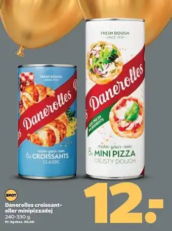 Netto Danerolles croissant el. minipizzadej tilbud