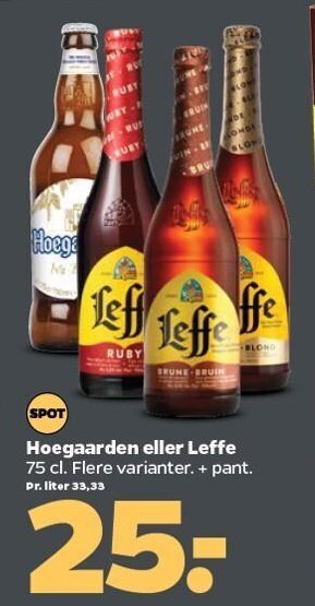Netto Hoegaarden el. leffe tilbud