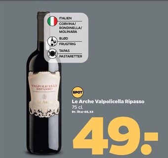Netto Le Arche Valpolicella Ripasso tilbud