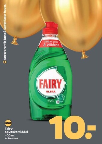 Netto Fairy opvaskemiddel tilbud