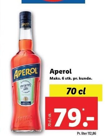 Lidl Aperol tilbud