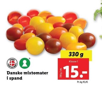 Danske mixtomater i spand