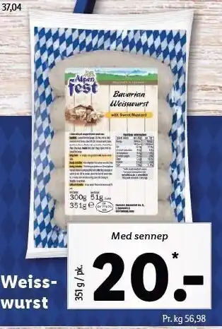 Weisswurst