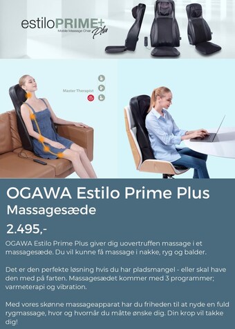 Ogawa Estilo Prime Plus massagesæde