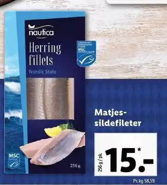 Lidl Matjes sildefileter tilbud