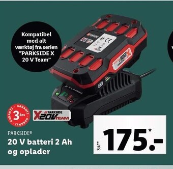 Lidl 20 V batteri 2 ah og oplader tilbud