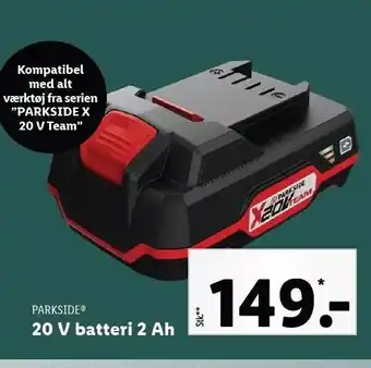 Lidl 20 v batteri ah tilbud