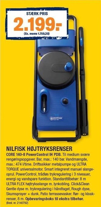 Stark Nilfisk højtryksrenser tilbud