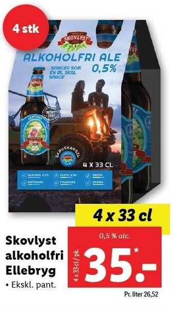 Lidl Skovlyst alkoholfri Ellebryg tilbud