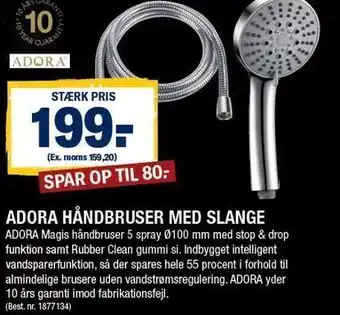 Adora håndbruser med slange