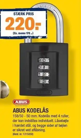 Abus kodelås