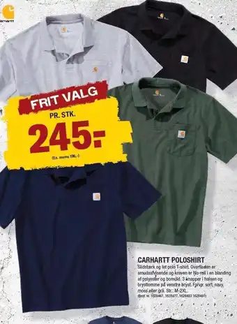Stark Carhartt poloshirt tilbud