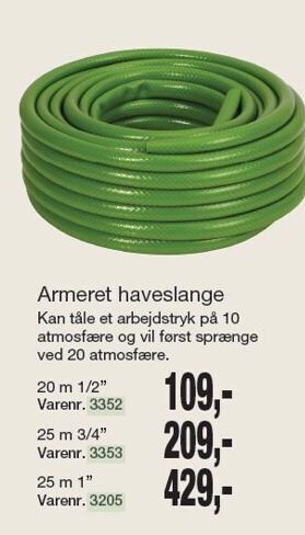 Harald Nyborg Armeret haveslange tilbud