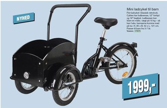 Harald Nyborg Mini ladcykel til barn tilbud