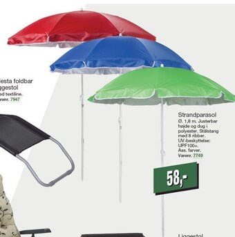 Harald Nyborg Strandparasol tilbud