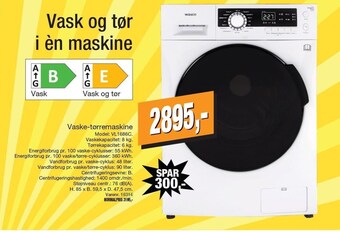 Harald Nyborg Vaske-tørremaskine tilbud