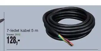 Harald Nyborg 7-ledet kabel 5m tilbud