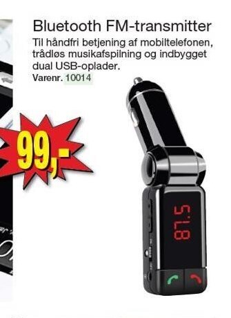 Harald Nyborg Bluetooth FM-transmitter tilbud