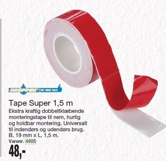Harald Nyborg Tape Super 1,5 m tilbud