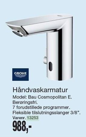Harald Nyborg Håndvaskarmatur tilbud