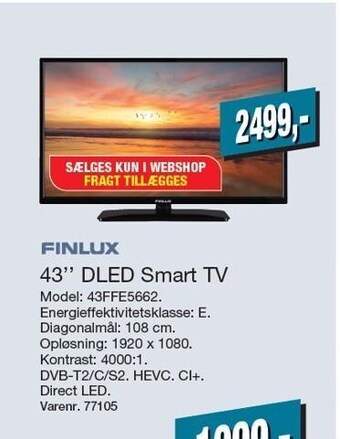 Harald Nyborg 43'' DLED Smart TV tilbud