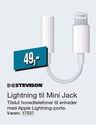 Harald Nyborg Lightning til mini jack tilbud