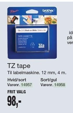 Harald Nyborg TZ tape tilbud