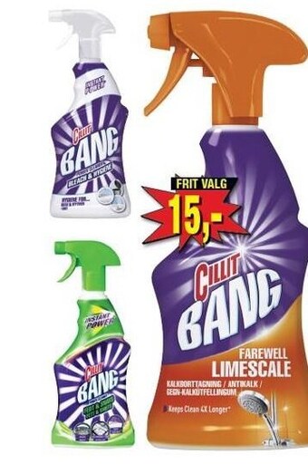 Harald Nyborg Cillit bang rengøringsspray tilbud