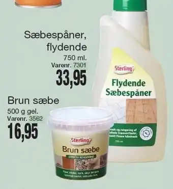 Harald Nyborg Brun sæbe eller Sæbespåner flydende tilbud