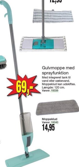 Harald Nyborg Gulvmoppe med sprayfunktion tilbud