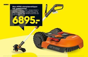 Bilka Worx M700 robotplæneklipper inkl. græstrimmer tilbud