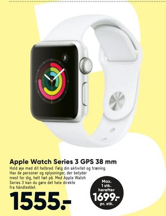 Bilka Apple Watch Series 3 GPS 38 mm tilbud