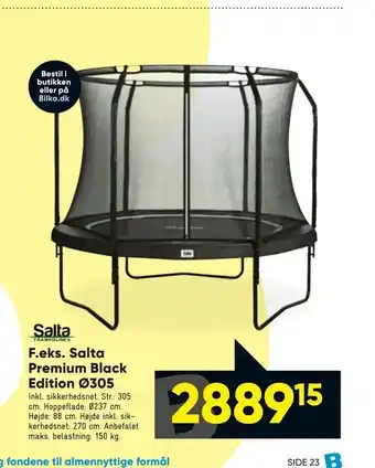 Bilka Salta Premium Black Edition Ø305 tilbud