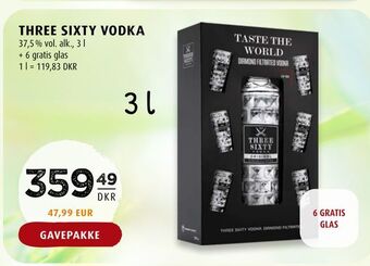 Scandinavian Park Three sixty vodka tilbud