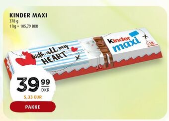 Scandinavian Park Kinder maxi tilbud