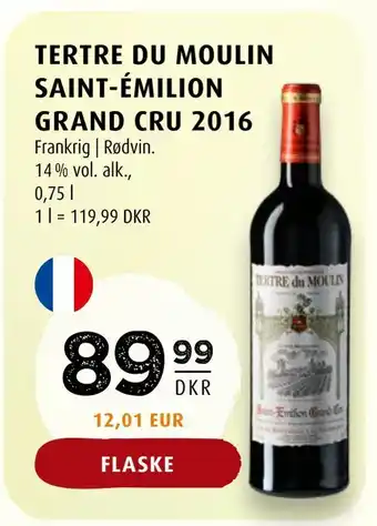 Tertre du moulin saint-émilion grand cru 2016