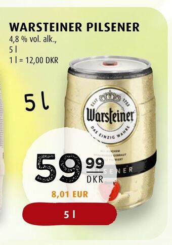 Scandinavian Park Warsteiner pilsener tilbud