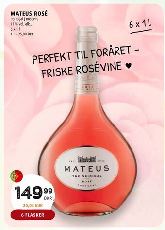 Scandinavian Park Mateus rosé tilbud