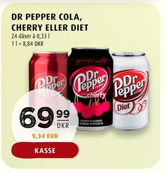 Scandinavian Park Dr pepper cola, cherry eller diet tilbud