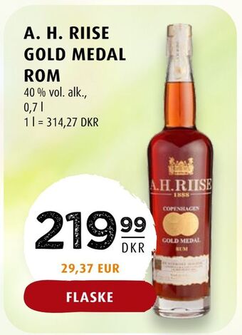 Scandinavian Park A. H. riise gold medal rom tilbud
