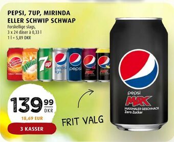 Scandinavian Park Pepsi, 7up, mirinda eller schwip schwap tilbud