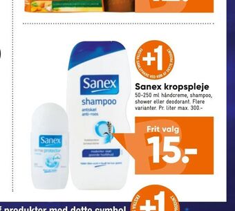 Bilka Sanex kropspleje tilbud
