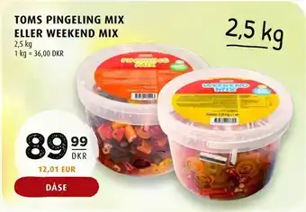 Scandinavian Park Toms pingeling mix eller weekend mix tilbud