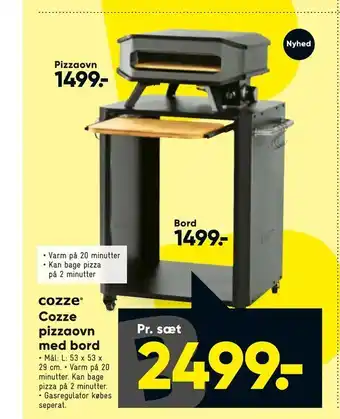 Bilka Cozze pizzaovn med bord tilbud